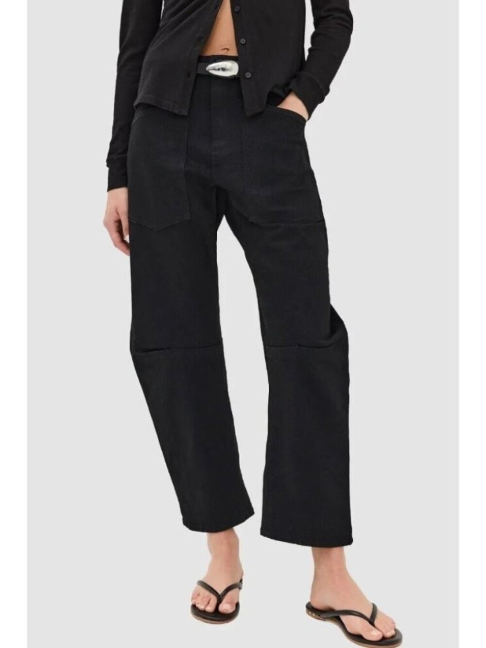 Nili Lotan Shon Black Jeans 25 - Picture 1 of 13